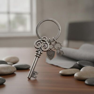 quality 1 Piece Charming Iron Keyring Durable Metal Keychain Designed for Corporate Gifts Campaigns and Personal Accessories factory