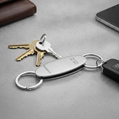 quality Unisex Appealing Steel Keychain Incorporating Practical Split Ring Attachment Type Perfect for Key Management and Daily factory