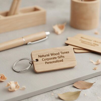 Good price Natural Wood Tones Wooden Keychain Engraving Customizable Standard Size Perfect for Corporate Gifts Items and Personal online
