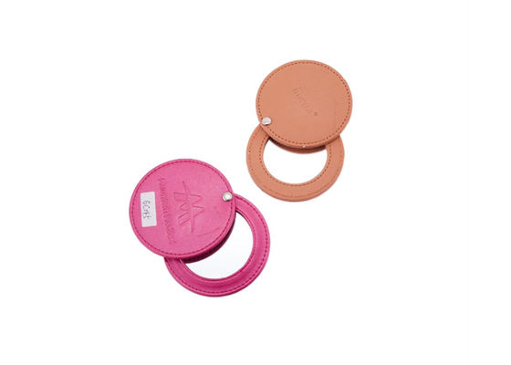 Good price Rotatable Cosmetic Pocket Mirror 10mm Thickness Engraved Compact Mirror Gift Single online