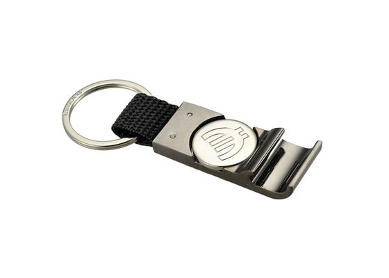Good price Nylon PU Metal Keychain Holder Shopping Trolley Coin Bottle Opener Keyring online