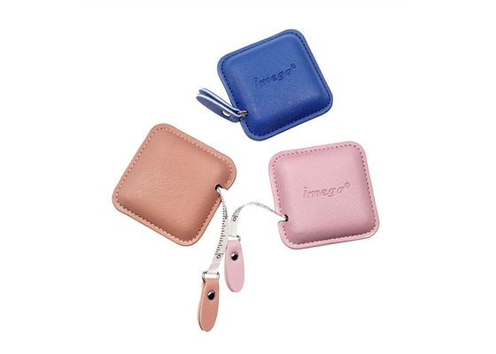 Colorful 20mm Pink Retractable Tape Measure Body Personalized ABS PU Leather