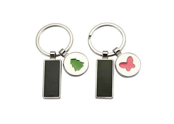 Good price Promotion Custom Logo Metal Keychain Holder Cute Pendant Rectangle Body online
