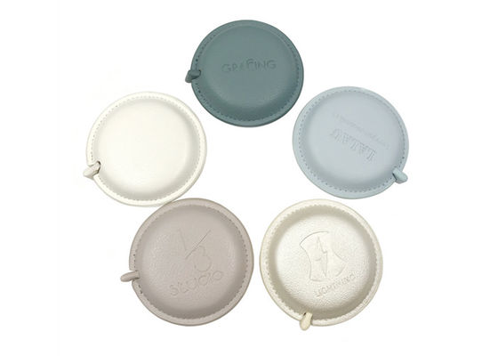 Round Personalized Retractable Cloth Tape Measure Body Soft  PU ABS