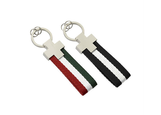 Good price Webbing Car Leather Key Holder Rectangle Keychain Iron Pantone Hang online