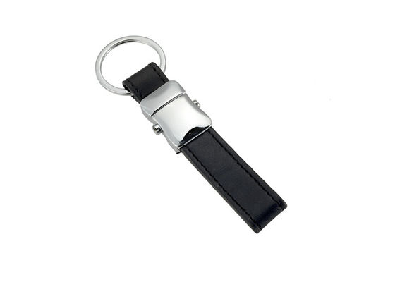 Good price Laser Engraving Mini Key Holder Souvenir Personalised Leather Keyring 9mm Thickness online