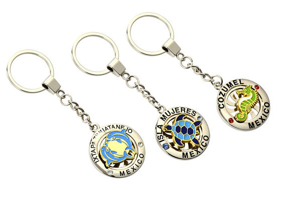 Good price Pantone Cute Metal Keychain Local Souvenir Keyring Advertising Gift online