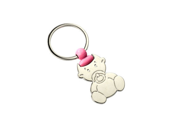 Baby Pattern 2mm Cute Metal Keychain Shopping Trolley Token Keyring