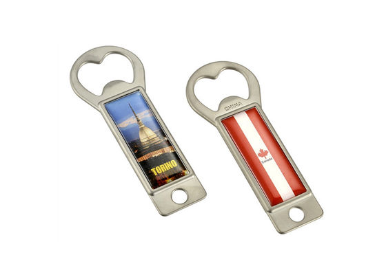 Good price Personalized Metal Wine Key Keychain Wood Bottle Opener Keychain Epoxy Doming online
