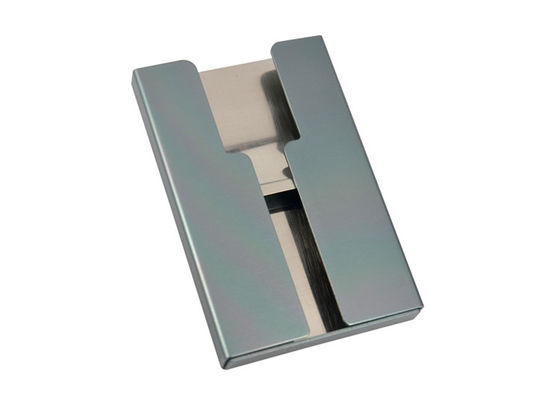 Good price Open Aluminum Credit Card Wallet Holder Rectangle Customized Logo online