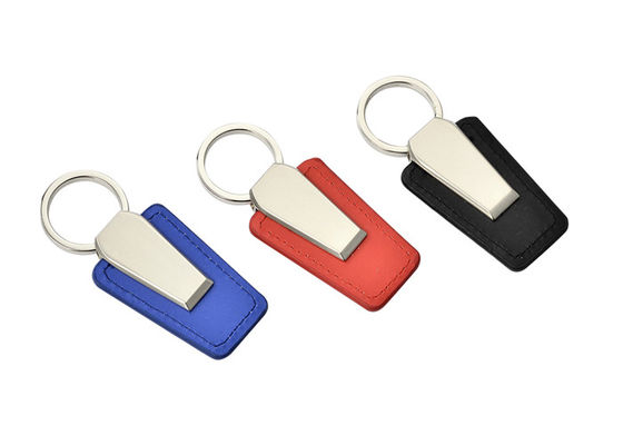Good price Souvenir Personalised Leather Keyring Laser Engraving Matt Nickel Finished online