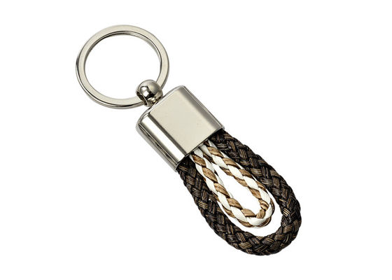 Good price PU Braided Rope Leather Key Chains Weave Knitting Handmade Car Key Ring online