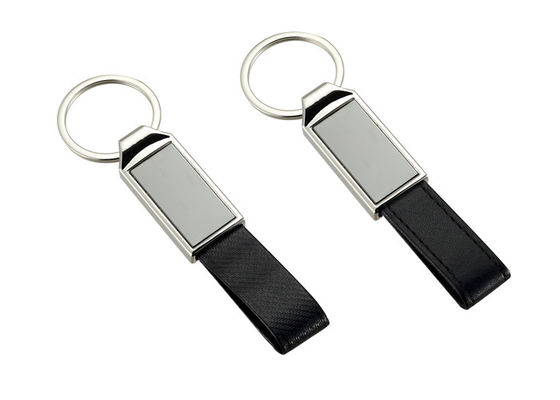 Good price Stitching PU Leather Key Chains Zinc Alloy Mini Key Holder Leather Strap online