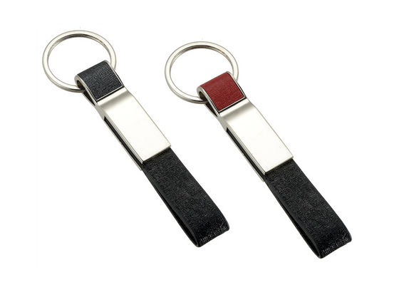 Good price PU Leather Wrist Strap Keychain Zinc Alloy Metal Key Holder Customized Keyring online